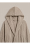 Cotton Hooded Soft Textured Absorbent Unisex Bathrobe - 4