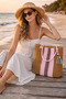 Bohemian Striped Hand-Knitted Women's Shoulder Bag – Stylish Large Size Bag for Summer - 2