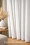 Heavy Weight Slubbed Bamboo Model Tulle Curtain with 1/2 Sparse Pleats, Ultra Flowing, Modern Design - 8