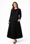 Women's Middle-Aged and Above Large Size Simple Stone Embroidered Mother Pleated Skirt Blouse Set 25535 - 3