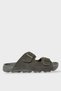 Unisex Adjustable Double Buckle Comfortable Lightweight Daily Slippers Khaki