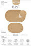 Luke Brown Oval Jute Straw Look Washable Decor Double Bohemian Bathroom Mat Set (40X60 50X80) - 2
