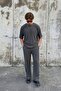 Corduroy Oversize T-Shirt Gray - 2