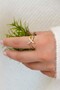 Women's 3-Piece Zircon Stone Gold Vip Ring Combination - 5