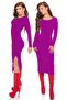B 101171   Long Sleeve Flared Pencil Dress - 5
