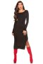 B 101171   Long Sleeve Flared Pencil Dress