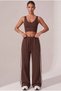 Women's Baggy Relaxed Fit White Striped Loose Sweatpants - 3