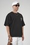 Trend Biz Oversize Mesh Embroidered Printed Men's T-Shirt - 5