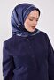 Striped Pattern Sparkling Crystal Scarf - 4
