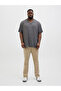 Gray Jjejeff Summer Short Sleeve Men's Plus Size T-Shirt - 2