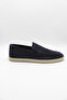 Navy Blue 100% Leather Laced Classic Shoes 1033250163