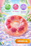 Handmade Transparent Glycerin Fruit Donat Soap Paraben-Free String Design Fun for Children - 2
