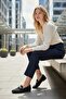 Stylish Buckle-Strapped Comfortable Knitwear Ballerinas Ekc2025 - 3