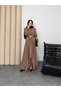 Women's Brooch Detailed Dress-Hijab Dress