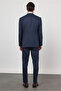 Navy Blue Mono Collar 6 Drop Comfort Fit Full Lining Flexible Suit 1001260167 - 5