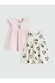 I Cute Mouse Printed Baby Girl Dress 2-Piece from Freezen Store
