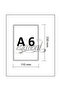 10 Pcs Blue A6 Price Tag Frame and Acetate - A6 Frame and Inner Pocket (Latch Not Included) - 6