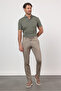 Mink Side Pocket Linen Slim Fit Linen Blend Jogger Trousers 1003260169 - 4