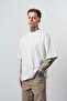 Men's Route Embroidered Oversize T-Shirt Ecru - 3