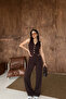 Gold Button Detailed Modal Fabric Vest Set - 3