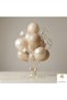 Sea Sand/Beige Gold Confetti Balloon Set 10-Piece Transparent Balloon Engagement Promise Decoration - 2