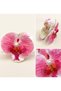 Orchid Flower Pearl Detailed Hairpin – Pink Orchid Figured Hair Clip, Stylish Daily Hair Accessory - 2