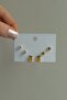 Set of Six Earrings with Crystal Pineapple Figures - 2