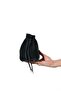 Loura Black Suede Genuine Leather Women's Shoulder Bag - 2