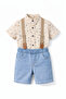 Baby Boy Shorts and Suspenders Set, Stylish Summer Combination - 3