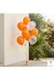 Orange Gold Confetti Balloon Set 10-Piece Transparent Balloons Birthday Party Decoration