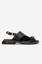 Cruel Black Skin Genuine Leather Women's Sandals - 4