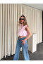 Pink Poplin Crop Vest - 8419 - 3