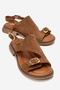 Cruel Tan Suede Genuine Leather Women's Sandals