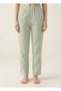 Mint Green 100% Cotton Muslin Fabric Women's Trousers with Elastic Waist - Women's Hajj Umrah Trousers - 7