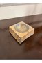 Ashtray Gray-Gold Handmade - 3