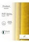 1/2 Dense Pleated Acem Tulip Yellow Velvet Textured Background Curtain | Ironing Is Not Necessary. | Best Sellers - 5
