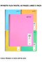 Flex Pastel Notebook A4 60 Sheets Lined 5 Pieces