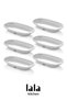 Gözde Kayık Plate Set of 6 - Melamine Side Dish, Appetizer, Breakfast Presentation Plate (15X9 cm) - 2