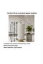 Crystal Stone Metal Stand Paper Roll Towel Holder, Napkin Organizer (for Paper Rolls Width up to 23.5 cm)