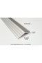 Aluminum Door Threshold Level Profile Jeans Difference Height Profile Door Threshold Lid Cover Gray Color 90 Cm