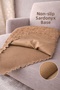 Rabbit Hair Imported Bubble Ultra Soft Non-Slip Washable Sofa/Sofa Bed Cover 170X210 Large Size - 3