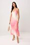 Pembe Degrade A Kesim Maxi  Dokuma Elbise TWOSS23EL02416