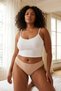 Brown-Multicolor Cotton Pack 5-Pack Lace Pack Striped Brazilian Plus Size Knitted Panties Tbbss26Cm00022 - 3