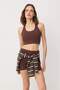 Brown Premium Polyamide Fabric Supportive/Shaping Sports Bra Thmss26Ss00010 - 4
