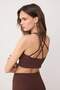 Brown Premium Polyamide Fabric Supportive/Shaping Sports Bra Thmss26Ss00010 - 6