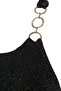 Black Shimmer Square Collar Accessory Knitted Party Oversize Blouse Tbbss26Af00160 - 6