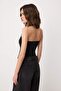 Siyah Düz Fitted Boyundan Bağlamalı Kolsuz Çıtçıtlı Esnek Örme Body TWOSS26BD00024 - 4