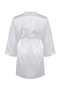 Bride/Bridal Beyaz Kuşaklı Saten Dokuma Sabahlık THMSS26SB00005 - 6