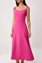 Fuchsia Gipeli Heart Collar Maxi Woven Dress Twoss26El00581 - 3