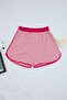 Pink Striped Lace-Up Ribbed Knit Plus Size Pajama Bottoms Tbbss26Ia00015 - 4